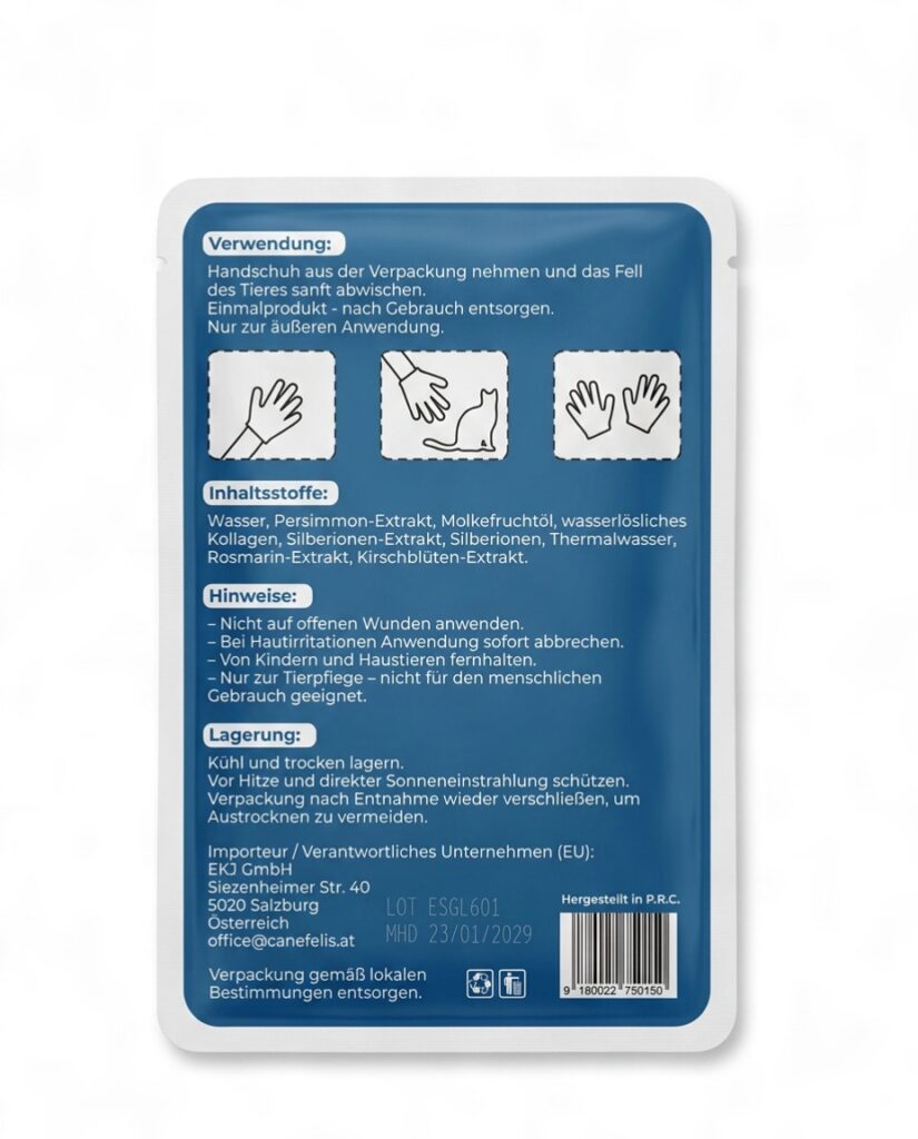 Pflegehandschuh für Haustiere – Canefelis Tierzubehör – Bild 2