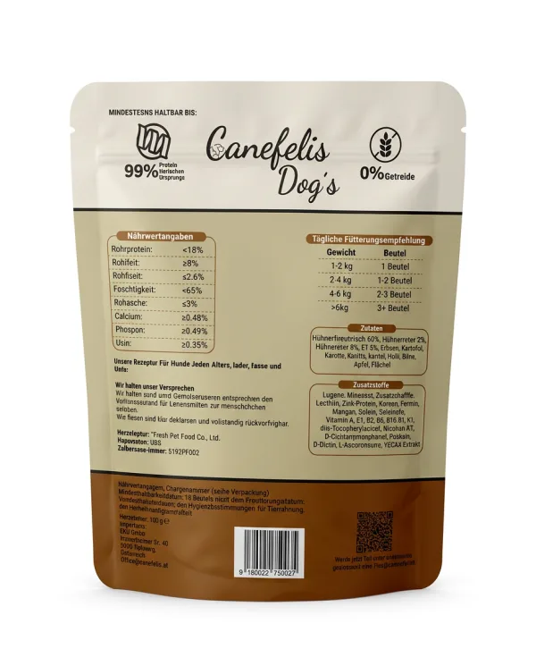 Huhn mit Gemüse und Obst – Canefelis Nassfutter für Hunde – Bild 2