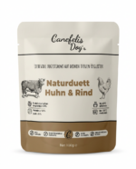Huhn und Rind mit Gemüse – Canefelis Nassfutter für Hunde